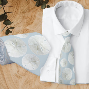 Sand Dollar Grooms Tie Grey Blue