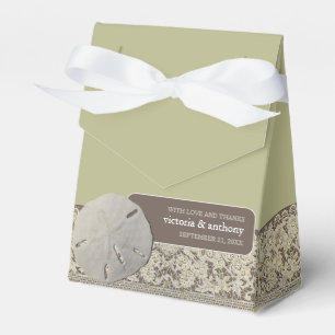 Sand dollar Lace, Vintage Beach Wedding Favour Box
