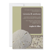 Sand dollar Lace, Vintage Beach Wedding