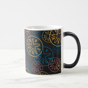 Sand Dollar Lines Red Yellow Blue Magic Mug