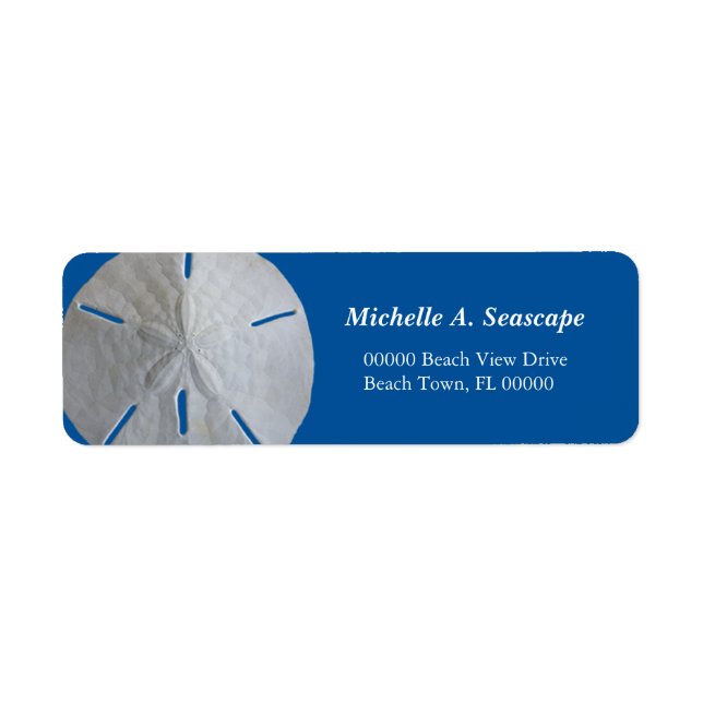 Sand Dollar on Bold Blue (Front)
