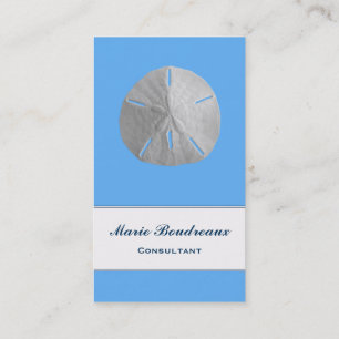 Sand Dollar on Tropical Blue Business Card