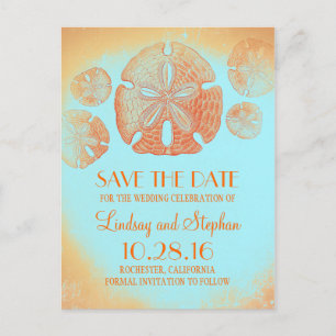 Sand Dollar Orange Beach Save the Date Postcards