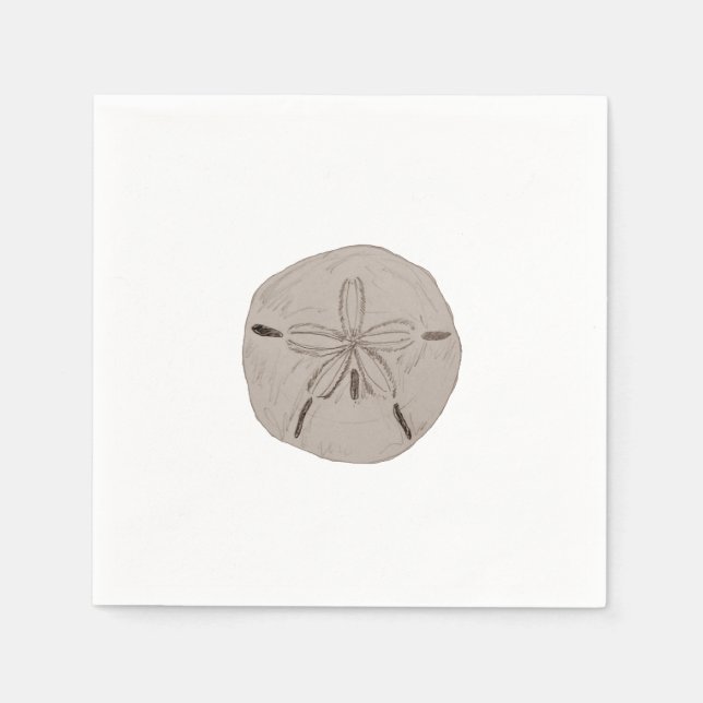 Sand Dollar Painting Beach Accessories Napkin (Front)