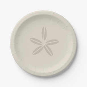 Sand Dollar Paper Plate