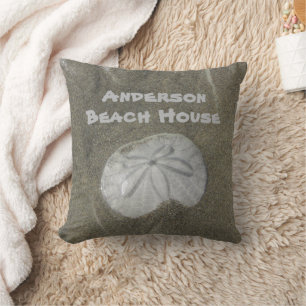 Sand Dollar Photo Coastal Home Beach House Cushion