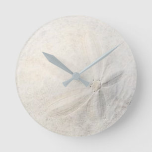 Sand Dollar Round Clock