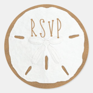 Sand Dollar RSVP Envelope Seal