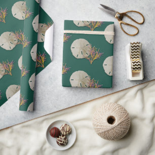 Sand Dollar Sea Coral Wrapping Paper