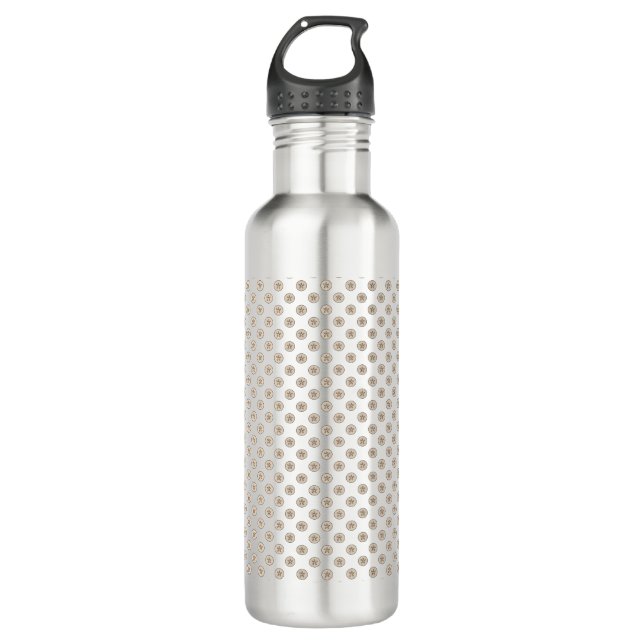 Sand Dollar Sea Shell Pattern 710 Ml Water Bottle (Front)