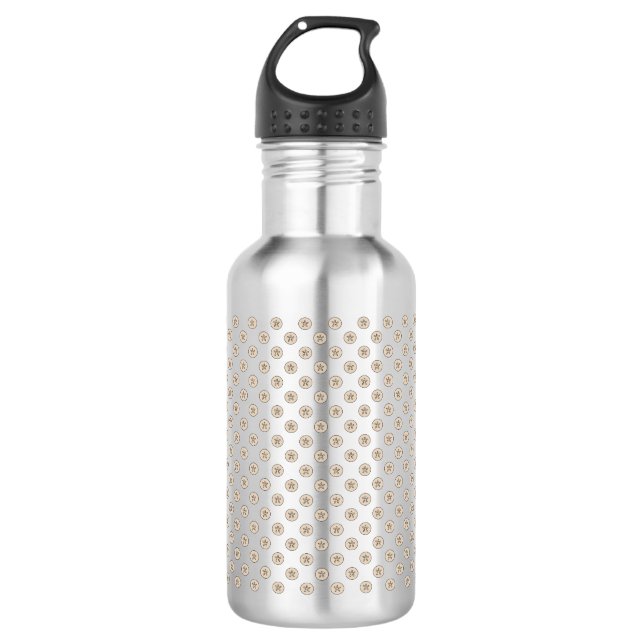 Sand Dollar Sea Shell Pattern 710 Ml Water Bottle (Front)