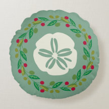 Sand Dollar Seashell Christmas Wreath