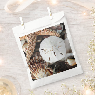 Sand Dollar Seashells Wedding Party Favour Bags