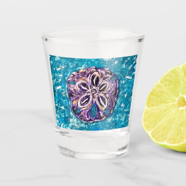 Sand Dollar Shot Glass (Front)