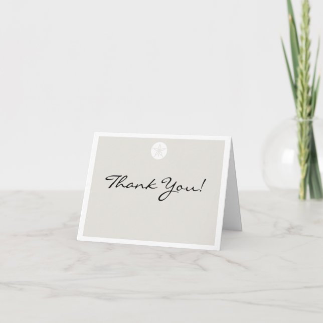 Sand Dollar Thank You Card (Front)