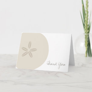 Sand Dollar Thank You Card