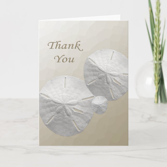 Sand Dollar Thank you Cards (Front)