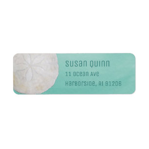 Sand Dollar Watercolor Return Address Labels