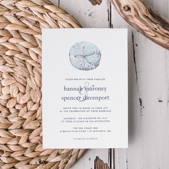 Sand Dollar Wedding Invitation (Creator Uploaded)