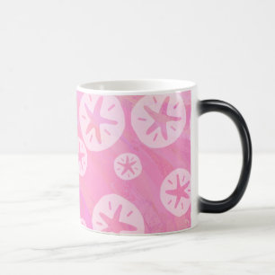 Sand Dollar White and pink Magic Mug