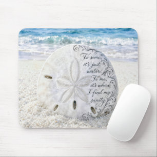 Sand Dollar with Inspirational Quote Mouse Mat