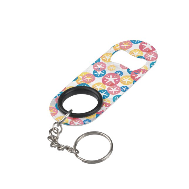 Sand Dollar Yellow Red Blue Pattern (Back Angled)