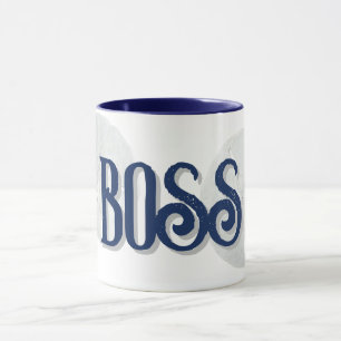 Sand Dollars Boss Text White Coffee Mug