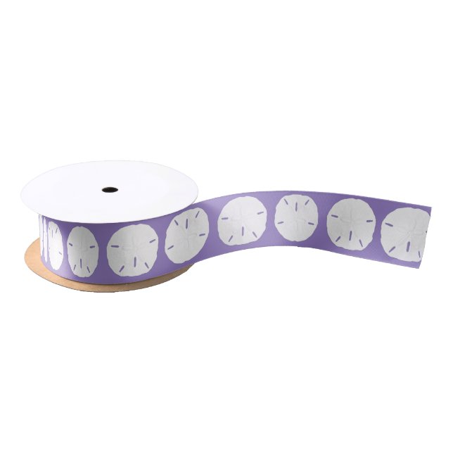 Sand Dollars Lavender Craft Decorating Ribbon Satin Ribbon (Spool)