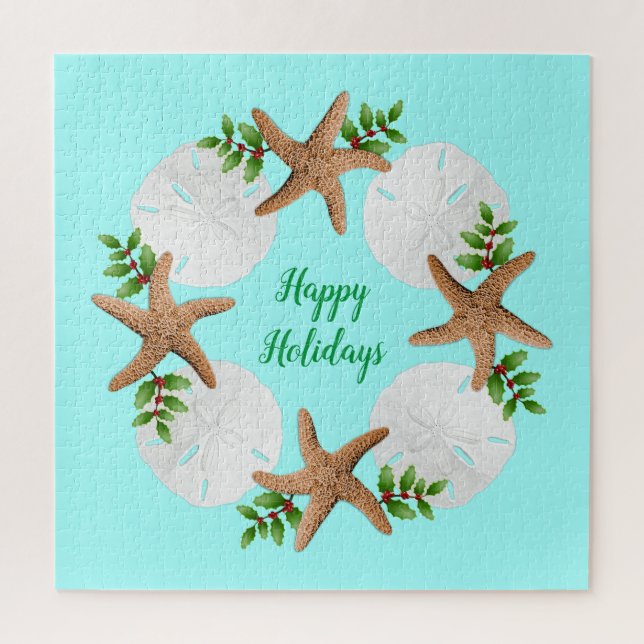 Sand Dollars Starfish Christmas Holiday Puzzle (Vertical)