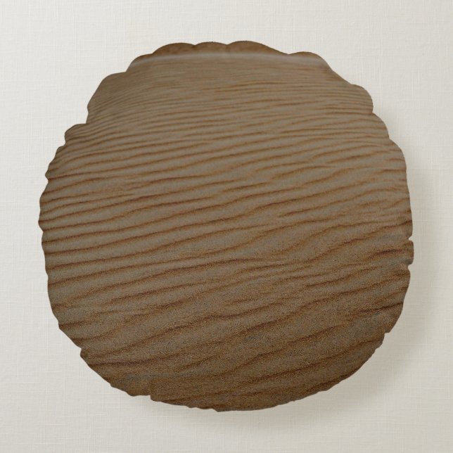 Sand Dune-Abstract by Shirley Taylor Round Cushion (Front)