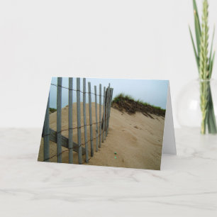 Sand Dune Beach Fence Card