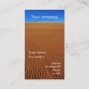 "Sand dune" business card