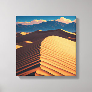 Sand Dune Death Valley National Park Souvenir Canvas Print