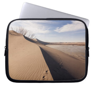 Sand dune formations. Bruneau Dunes State Park Laptop Sleeve