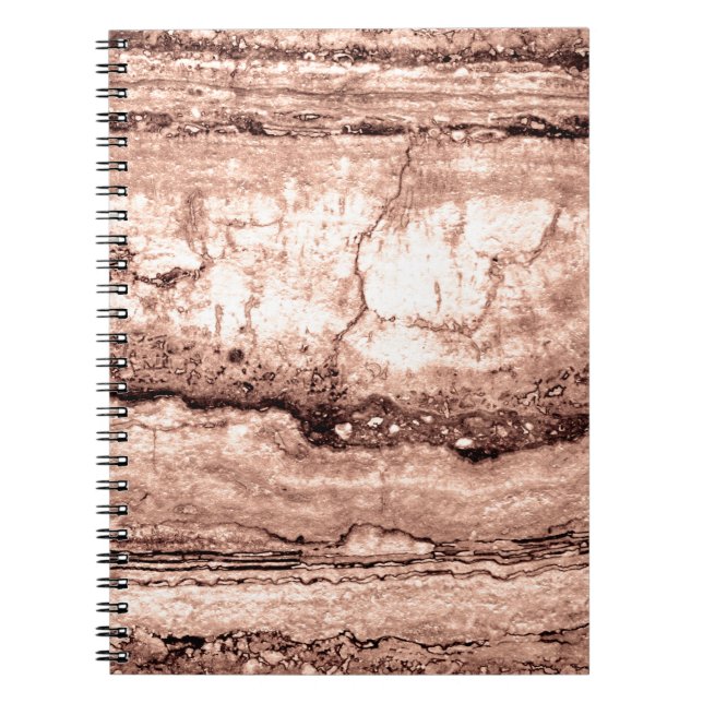  Sand Dune Granite, tan brown stone rocks Notebook (Front)