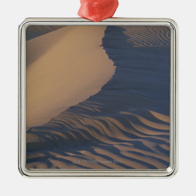Sand dunes at Mesquite Flats Metal Tree Decoration (Front)