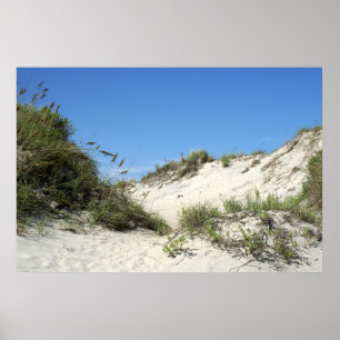 Sand Dunes at Ocracoke Poster