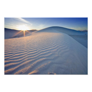 Sand dunes at White Sands National Monument in 5 Photo Print