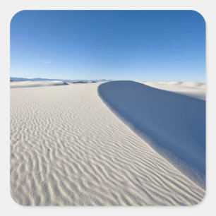 Sand dunes at White Sands National Monument in Square Sticker