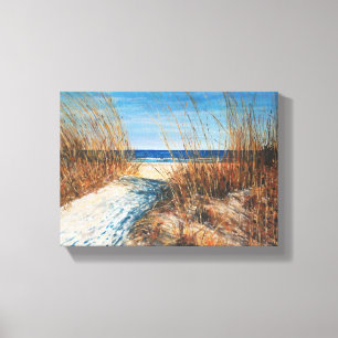 Sand Dunes Beach House Canvas Print