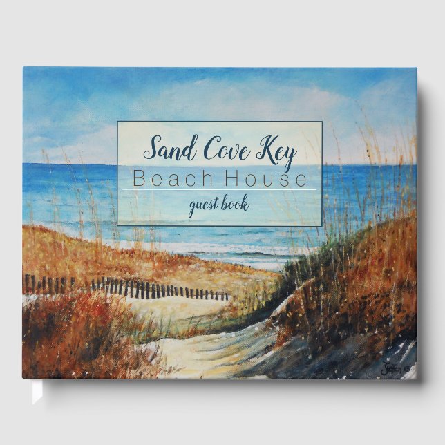 Sand Dunes Beach Vacation Rental Guest Book (Front)