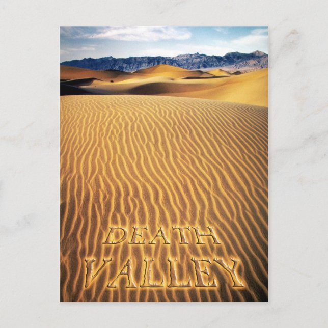 Sand Dunes, Death Valley, California Postcard (Front)