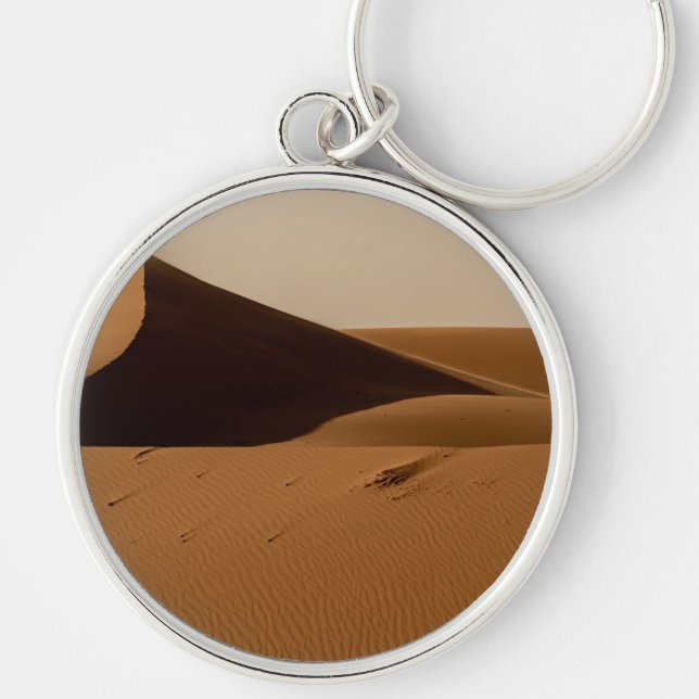 Sand Dunes Desert Landscape Key Ring (Front)