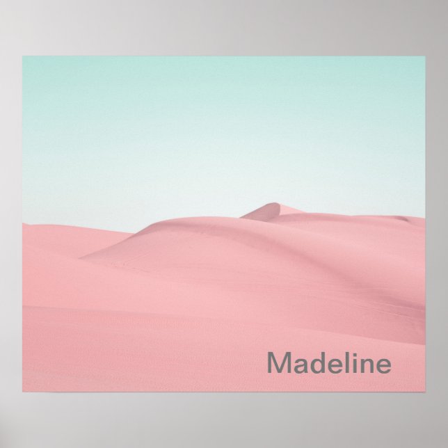 Sand Dunes Desert Sky Photo Personal Poster (Front)