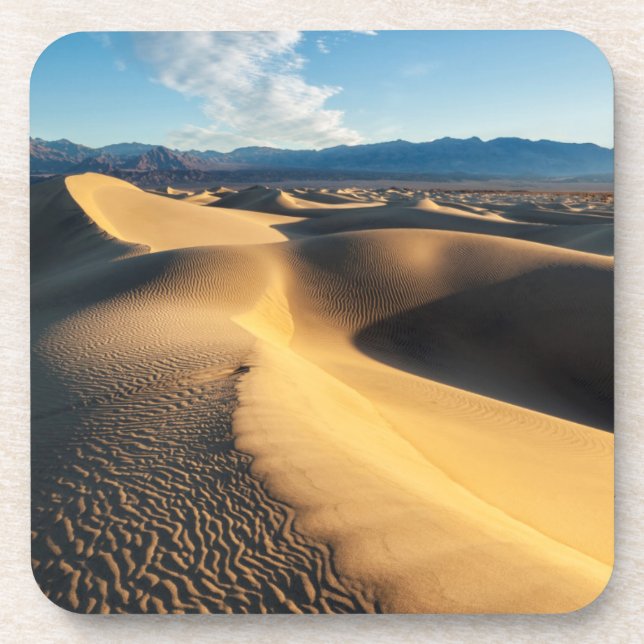 Sand dunes in Death Valley, CA Coaster (Front)