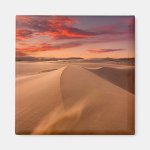 Sand Dunes in the Desert at Sunset Magnet