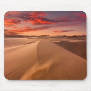 Sand Dunes in the Desert at Sunset Mouse Mat