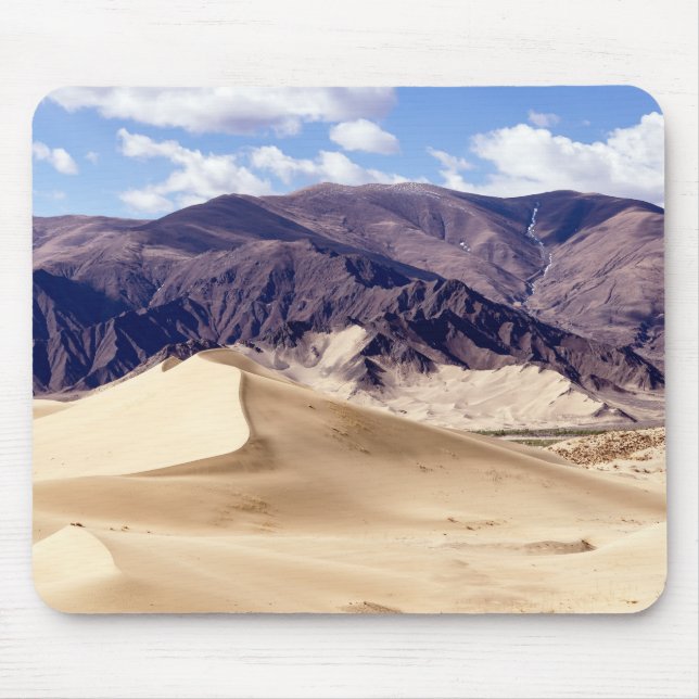 Sand dunes near Samye Monastery - Tibet Mouse Mat (Front)