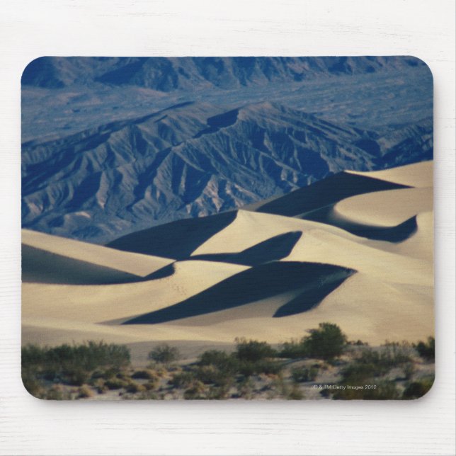 Sand dunes with shadows in Death Valley Mouse Mat (Front)