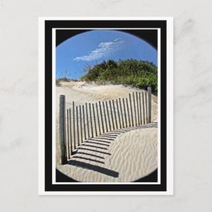 Sand fence postcard